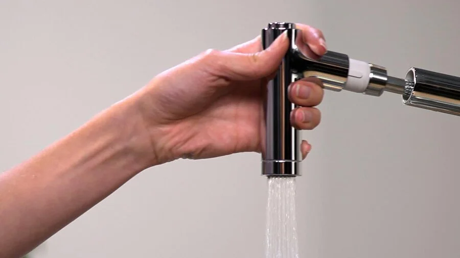 Смеситель для кухни Hansgrohe Metris сталь, на мойку, на столешницу - фото 6