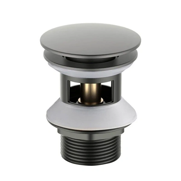 Донный клапан Акватек оружейная сталь - фото 1