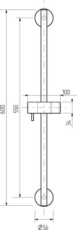 Штанга для душа Migliore Ricambi Minimal хром - фото 2
