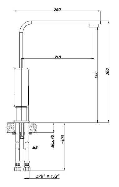Смеситель Azario Cadeo AZ-15944431 для кухонной мойки, хром - фото 2