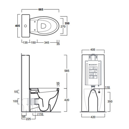 Унитаз Simas LFT Spazio LFT 20, CT 09/D 20 - фото 3