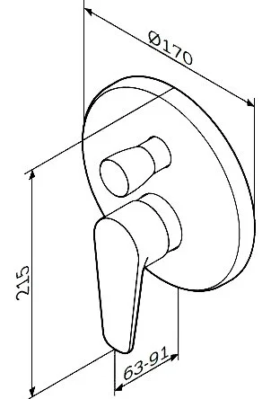 Смеситель для душа AM.PM Inspire F5085000 - фото 2