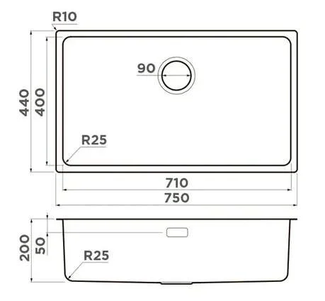 Мойка для кухни Omoikiri Tadzava 75-U/I-IN 75 см нержавеющая сталь, другие - фото 5