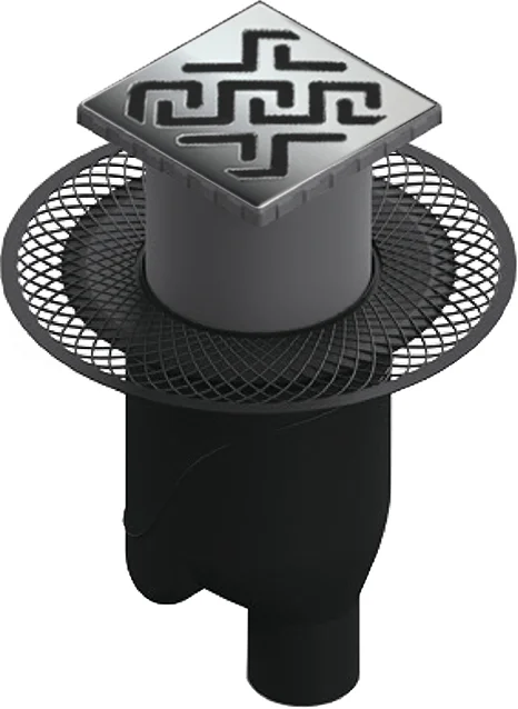 Душевой трап BERGES PLATZ Norma 15 см матовый хром - фото 1