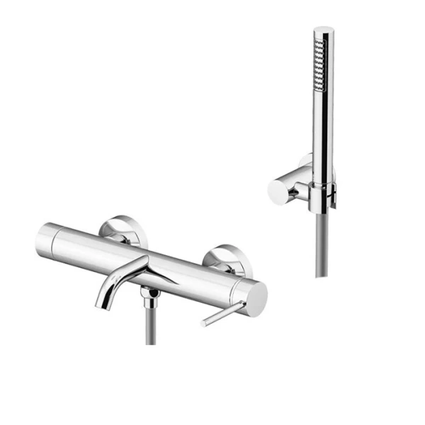 Смеситель для ванны Gattoni Circle Two 9100/91 с ручной лейкой - фото 1