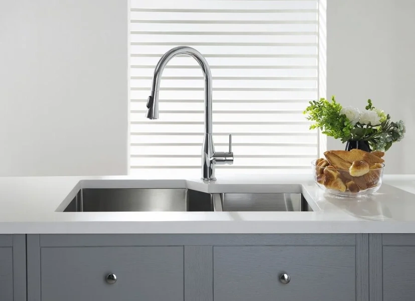 Смеситель для кухни хром Timo Saona 2336/00FL, на мойку - фото 6