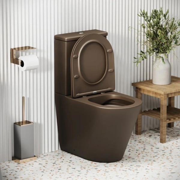 Унитаз компакт Grossman Color коричневый матовый, по запросу - фото 10