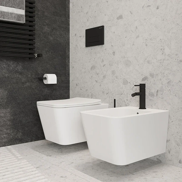 Биде подвесное Aqueduto MACIO белое глянцевое, белые - фото 6