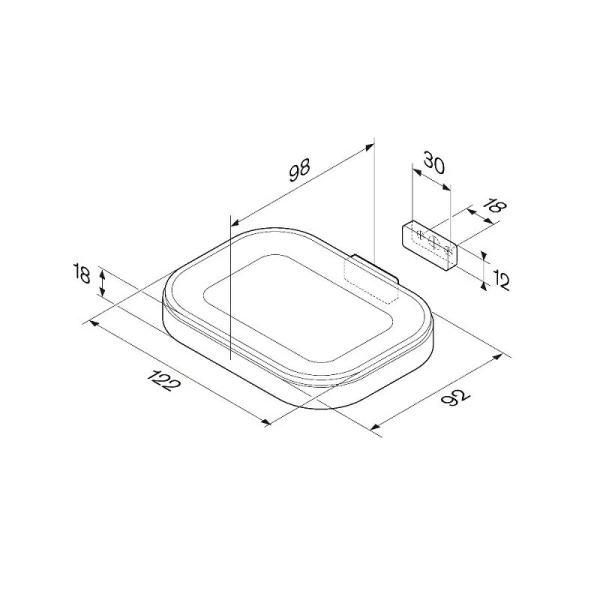 Мыльница Am.Pm Func A8F342 настенная - фото 2