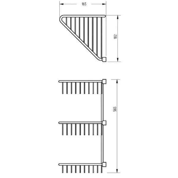 Решетка для ванной Migliore Complementi золото - фото 4