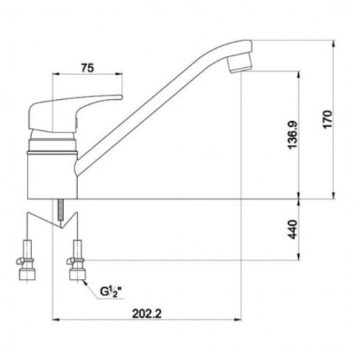 Смеситель для кухни Timo Standard хром 1930F chrome - фото 3