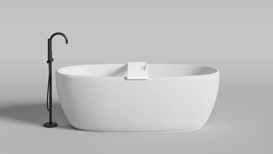 Полка для ванны Salini Gabbiano белая матовая index_4 - фото 9