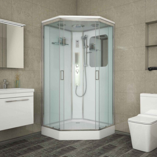 Душевая кабина Niagara Premium 90х90 см угловая с гидромассажем - фото 2