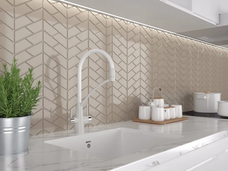 Смеситель для кухни Paulmark Siegen белый матовый, современные, hi-tech - фото 3