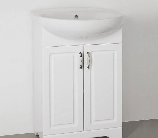 Тумба под раковину напольная Style Line Олеандр-2 55 Люкс 55 см белая - фото 3