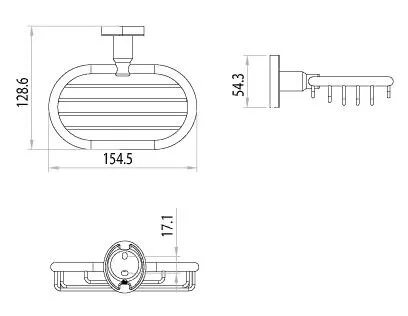 Мыльница Lemark Atlantiss хром - фото 2
