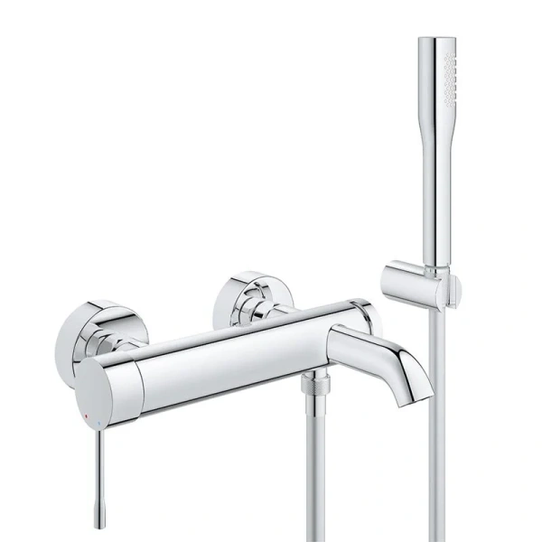 Смеситель для ванны с душевым гарнитуром Grohe Essence 33628001 - фото 1