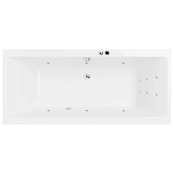 Ванна гидромассажная Excellent Pryzmat Line 150 x 75 см, белый/хром, WAEX.PRY15.LINE.CR - фото 1