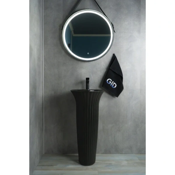 Раковина напольная GID Autonomo Nb132bg 41 см черный графит - фото 3