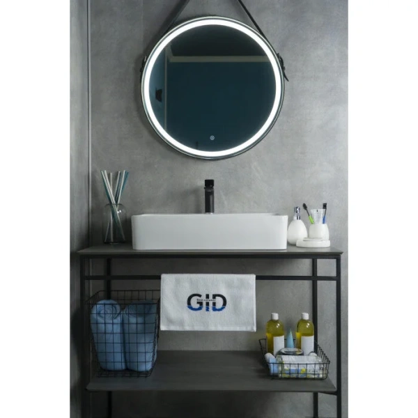 Раковина GID Geometrico N9256 60 см белая, одинарные, недорогие - фото 8