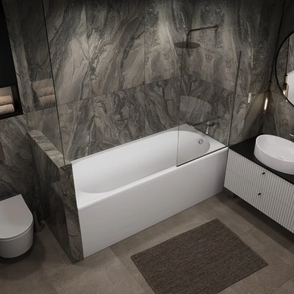 Ванна акриловая 1Marka Vesper 01весп1880, 180 x 80 см, белый - фото 3