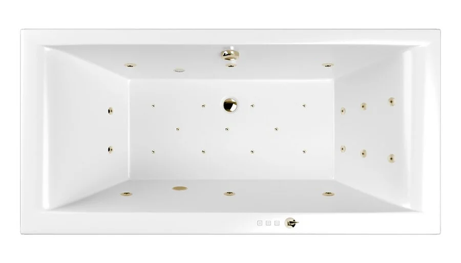 Ванна гидромассажная Whitecross Savia Duo Ultra, 170 х 80 см, увеличенная толщина акрила, усиленная армировка, белый/бронза, 0103.170080.100.ULTRA.BR - фото 1