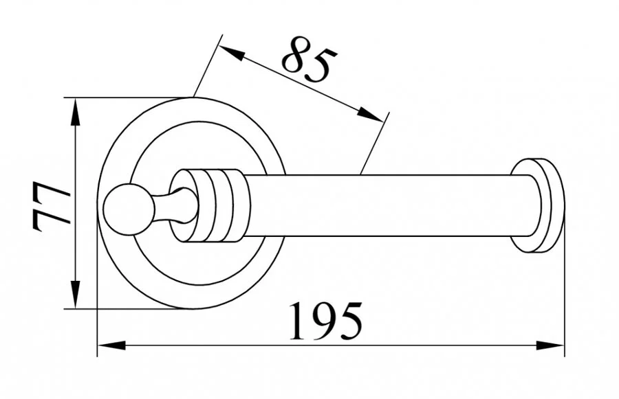 Бумагодержатель Boheme Hermitage бронза, классические, ретро, декорированные - фото 2