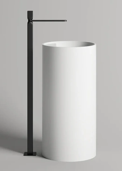 Раковина напольная Salini Armonia Top 01 45 см белая матовая - фото 2