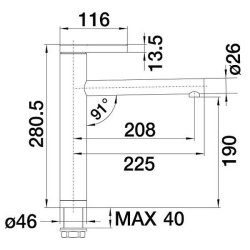 Смеситель для кухни Blanco Linee-S - фото 4
