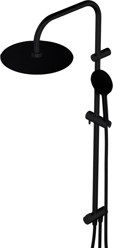 Душевая стойка Damixa Origin Bit с верхним и ручным душем, черная - фото 3