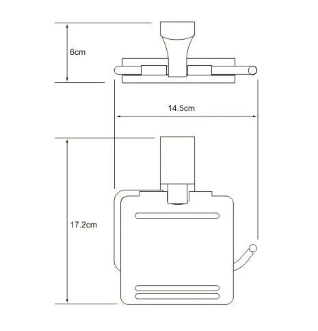 Бумагодержатель WasserKRAFT Leine хром/белый, современные, hi-tech - фото 2