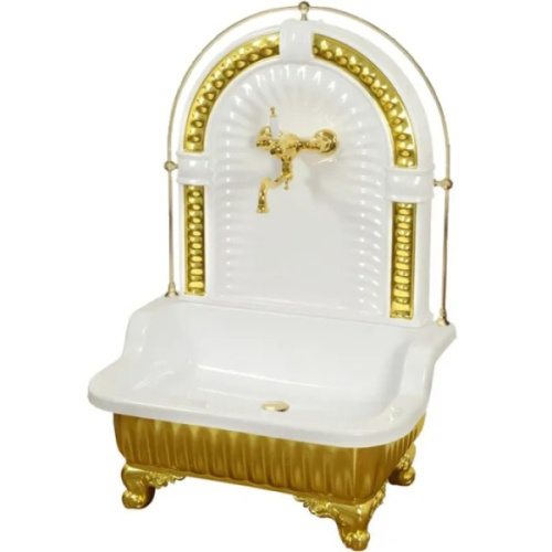 Раковина напольная Migliore Olivia Zampa золото - фото 1