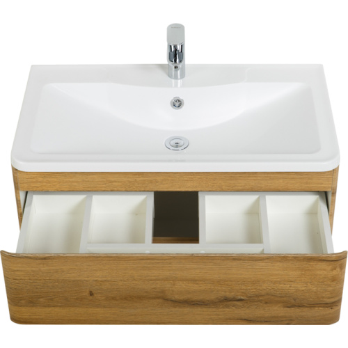 Тумба под раковину подвесная BelBagno Albano 80 см rovere rustico, недорогo, комплект (набор) - фото 8