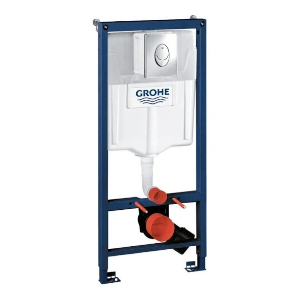 Унитаз с инсталляцией Grohe Rapid SL клавиша хром - фото 4