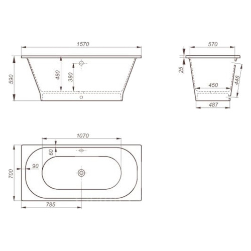 Ванна Romance Collections Ambra 1570700590 - фото 3
