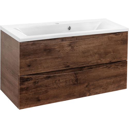 Тумба под раковину подвесная Vincea Mia 89 см R.Wood, моноблок - фото 5