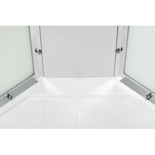 Душевая кабина Deto L 90x90 см без крыши, угловые, недорогие, для дачи, без гидромассажа, без крыши, с сиденьем - фото 5