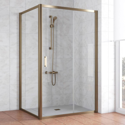 Душевой уголок стекло прозрачное Vegas-glass ZP+ZPV 120х100 01 - фото 1