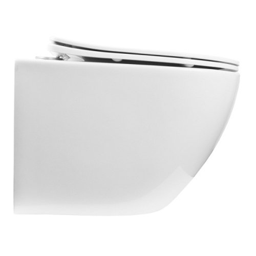 Унитаз подвесной Azario Gloria белый безободковый, фарфор, керамика - фото 8