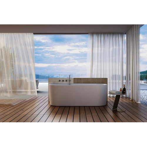 Акриловая ванна Abber 150х75 см белая - фото 3