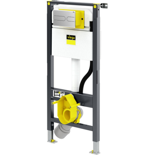 Инсталляция для унитаза Viega Prevista Dry с кнопкой смыва хром - фото 2