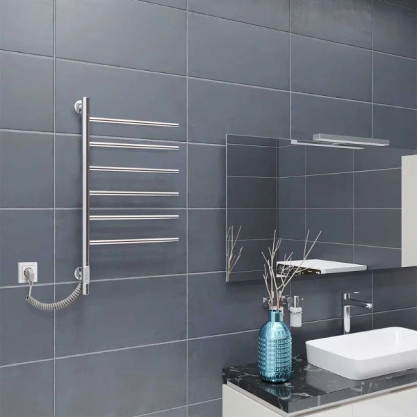 Полотенцесушитель электрический Vincea 80х43 хром - фото 4