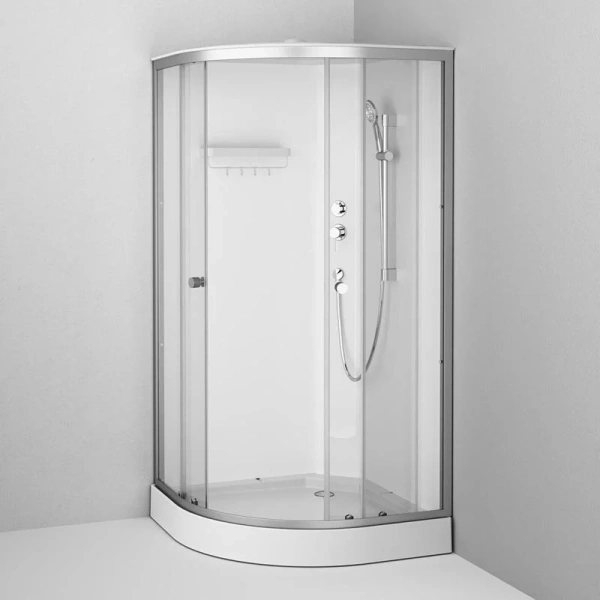 Душевая кабина Am.Pm X-Joy 100x100 см профиль хром стекло прозрачное - фото 2