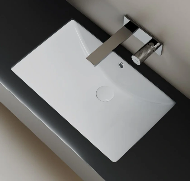 Раковина Ceramica Nova Era 60 см встраиваемая, прямоугольной формы - фото 5
