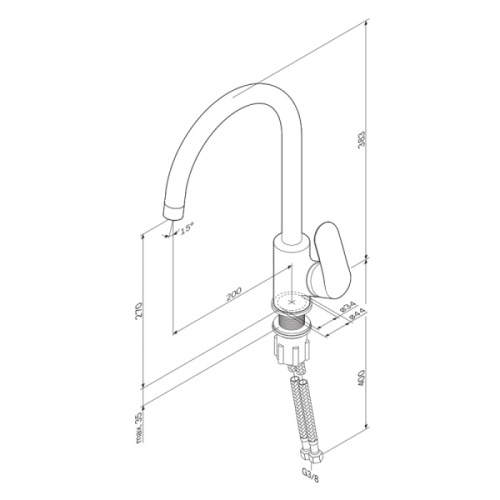 Схема, с 1 монтажным отверстием - фото 9