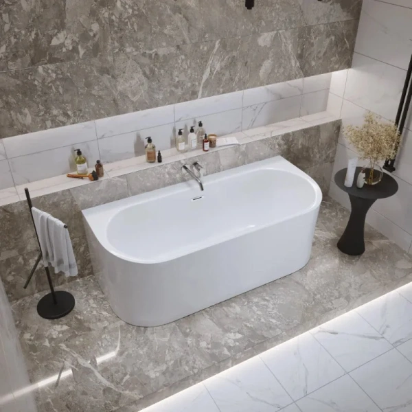 Ванна акриловая Grossman Cristal GR-17073, 170 x 80 см, белая - фото 3