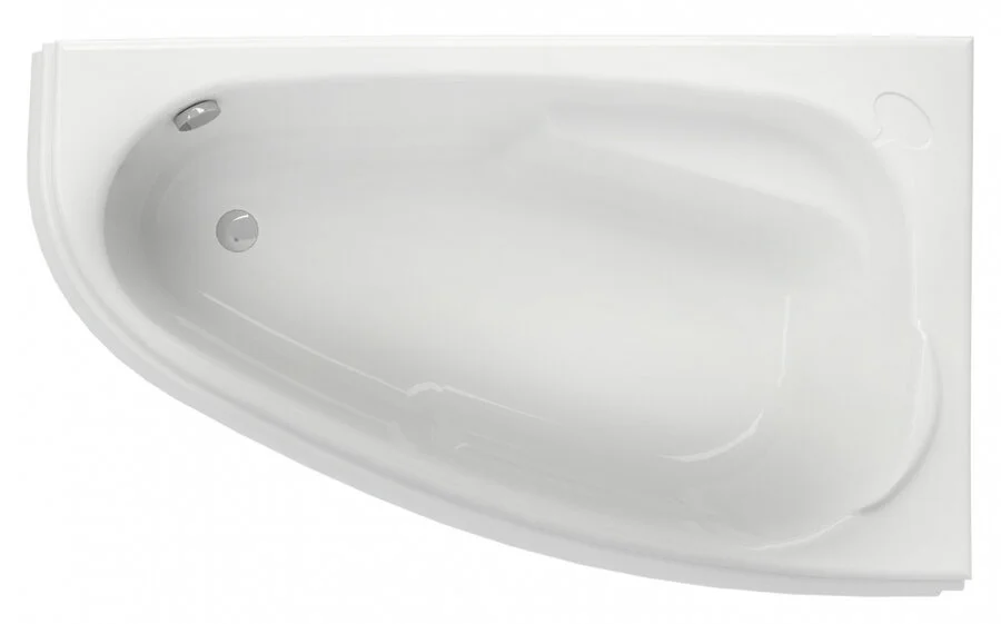 Ванна акриловая Cersanit Joanna 150 x 95 см, асимметричная, белая, левая/правая, белые - фото 7