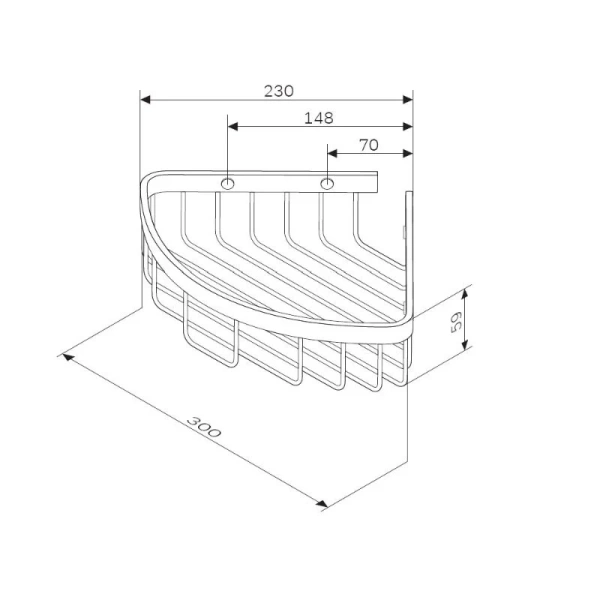 Полочка для ванной Am.Pm Sense L черная - фото 2