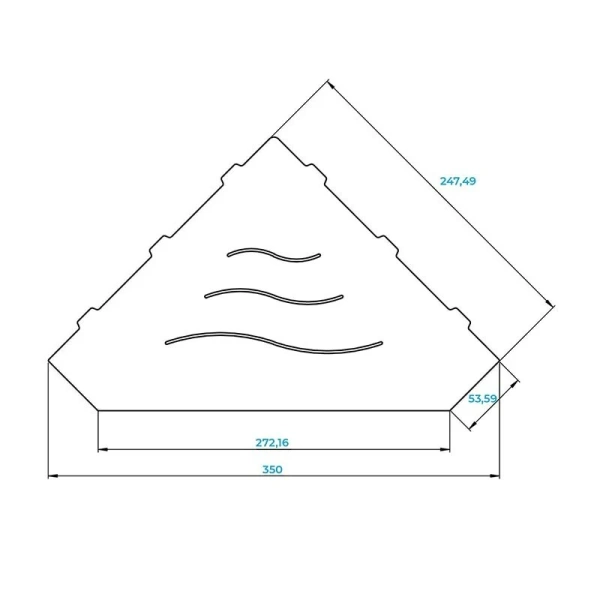 Полочка для ванной RGW белая, современные, hi-tech - фото 2