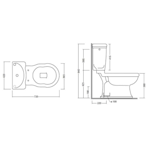Унитаз Tiffany World Bristol TWBR03, TWBR50 - фото 3